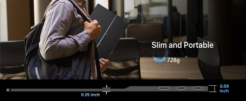 16" 3K OLED Monitor 120Hz Portable Monitor Ultra-Slim 100% DCI-P3 For Laptop PC - Picture 9 of 10