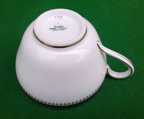 TRE GRANDI TAZZE SPODE "KNIGHTSBRIDGE" BLU COBALTO - Y5783. - Foto 7 di 8