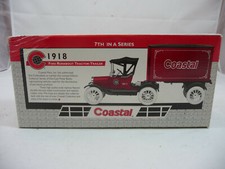 ERTL Diecast Coastal 1918 Ford Runabout Tractor-Trailer Bank 1:25 NIB 