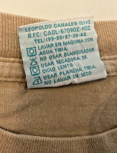 MARE BLUE Acapulco Mexico Aztec Iguana Tan T Shirt Unisex XL - Picture 10 of 17