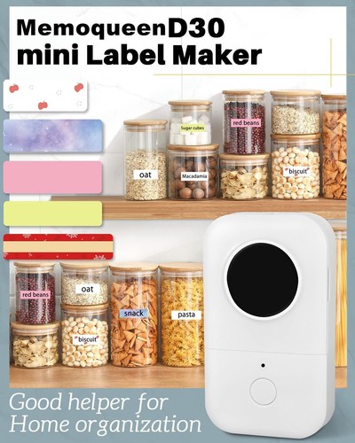 Bluetooth Mini Etikettendrucker Phomemo D30, Thermodrucker Etikettenmacher - Bild 4 von 19