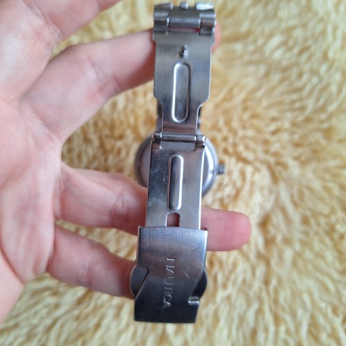 Nautica Mens Steel 100m Water Resistant Watch Vintage Japan Movement Chronograph - Picture 11 of 17