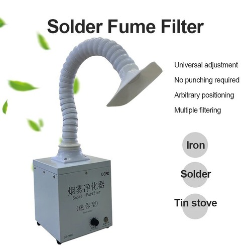 220V/110V Laser Smoke Purifier 120W Welding Fume Extractor Soldering Hepa Filter - Picture 2 of 19