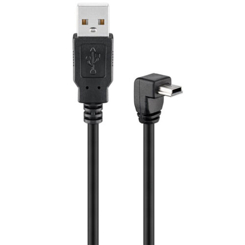 2 metros 2.0 cable USB cable de carga conector A a mini B 5 polos con conector angular - Imagen 2 de 2