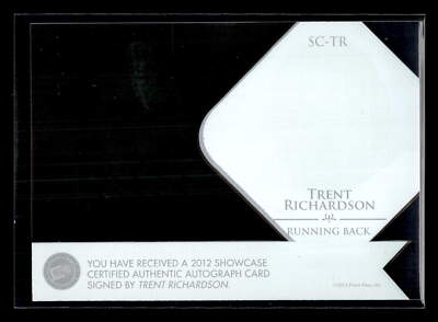 2012 Press Pass Showcase #SC-TR Trent Richardson Rookie Auto 34/50