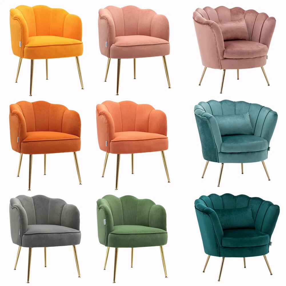 Velvet oyster shell sale chair