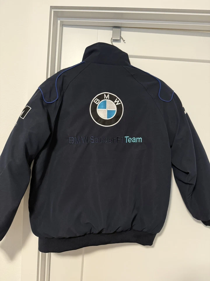 BMW Blue Jacket Racing Bomber Sauber F1 Team Size Small - Image 3 of 4