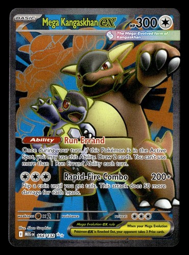 Mega Kangaskhan ex (Ultra Rare) 164/132 Pokémon Mega Evolution Base Set - Picture 1 of 2