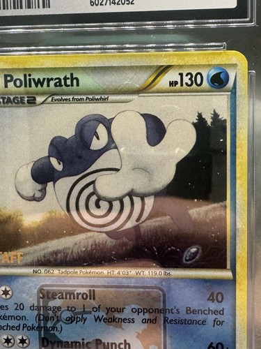 Pokémon TCG Unleashed 21/95 Poliwrath STAFF Promo CGC Gem Mint 10 POP 3 - Picture 6 of 11