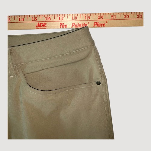 Lululemon Pants Mens 38x33 Sheer Oak ABC Classic Fit Warpstreme 4 Way Stretch - Picture 5 of 14