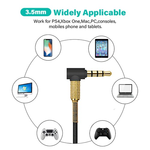 3.5mm to 2.5mm Replacement Audio Cable Bose QuietComfort QC45 QC35II Headphones - Afbeelding 3 van 11