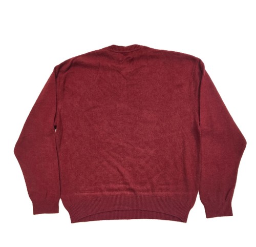 Orvis Long Sleeve 100% Cashmere Crew Neck Sweater Solid Red Mens Size XL - Picture 9 of 10