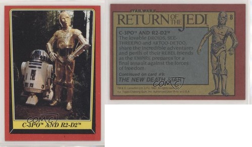 1983 Topps Star Wars: ROTJ C-3PO and R2-D2 #8 - Imagen 3 de 3