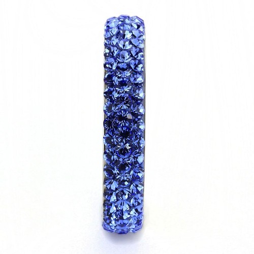 Saphir blau Kristall Eternity Band Ring - Bild 4 von 5