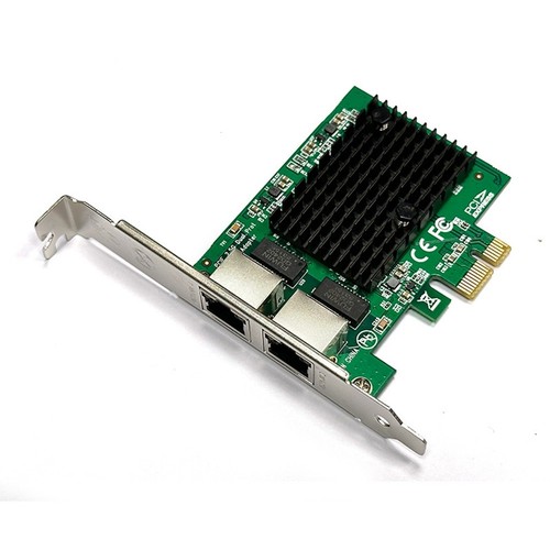 2 Port 2,5G PCIe Netzwerkkarte 2,5 Gigabit Ethernet Adapter RTL8125BG Chip 9771 - Afbeelding 3 van 10