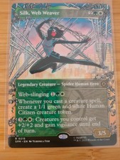 MTG Silk, Web Weaver (Borderless) 0215 Spider-Man M/NM Free UK P&P