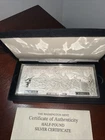 Vintage 1996 $500  Half Pound 8 troy oz .999 Pure silver bar Washington Mint LTD