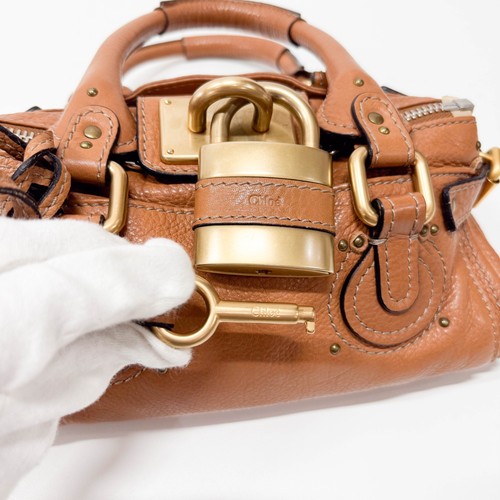 CHLOÉ Paddington Small Brown Leather Shoulder Bag - Picture 10 of 19
