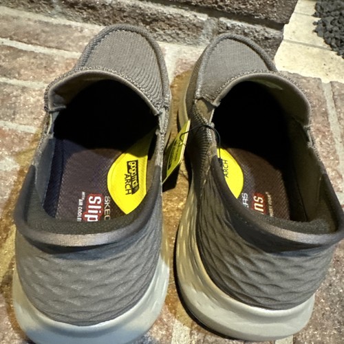 Skechers Men's Slip-ins Parson Ralven Taupe Size 9 Relaxed Fit - Picture 16 of 16