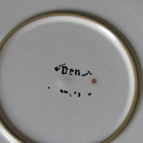 Set of 3 DENBY TROUBADOUR HAND PAINTED Dinner Plate Plates Vintage Ceramic VGC - Picture 10 of 13