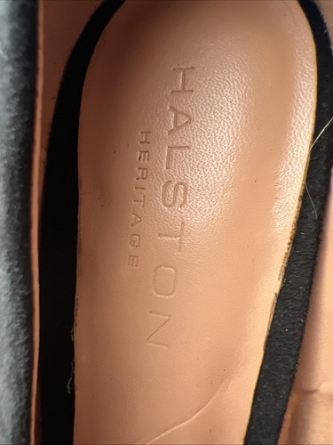 Halston Heritage Shoes Wm’s Pointed Toe Black Suede 4 in High Heel Pumps Size 10 - Picture 10 of 10
