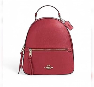 New With Tags COACH Jordyn Backpack Color: Electric Pink      (WP175) COACH color-block signature Jordyn backpack pink.... | Depop main image 4