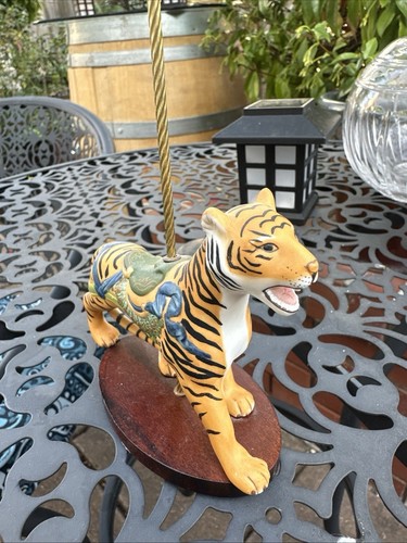 Franklin Mint El Tesoro del Carrusel Arte Tigre Animal William Manns 1988 Usado en Excelente Condición - Imagen 12 de 12