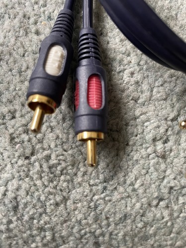 JVC RCA Cable 2RCA to 2RCA Male To Male Hi-Fi Stereo Audio Twin Phono RK-C77 - Picture 3 of 4