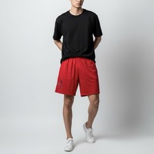 Under Armour UA Loose Red Gym Shorts Size Medium Elastic Waist Men  s Workout