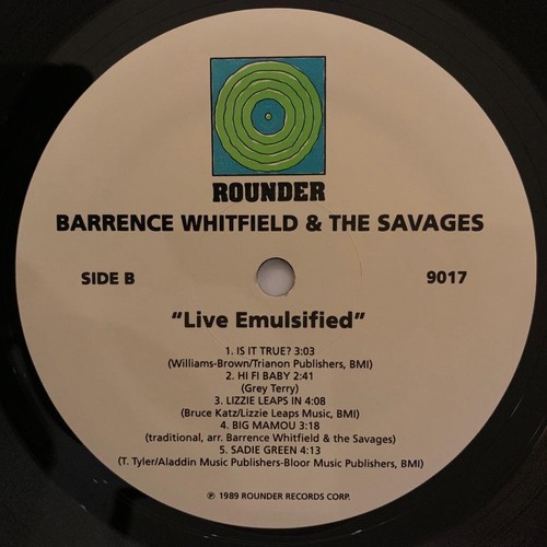 BARRENCE WHITFIELD & SAVAGES Live Emulsified BLUES Rock & Roll USA 1989 MINT - Foto 5 di 5
