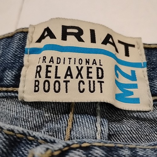 Ariat Jeans M2 Uomo Relaxed Bootcut 38x36 Med Wash - Foto 3 di 19