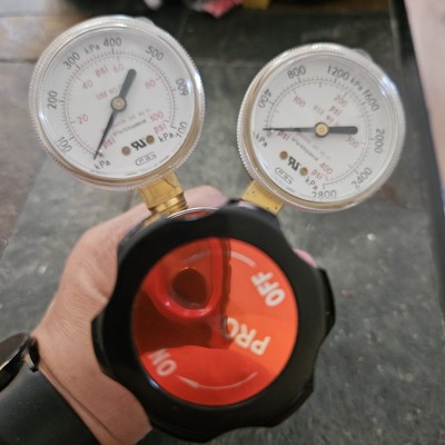 Gentec Small Torch Propane Regulator Single Stage Cylinder Regulator