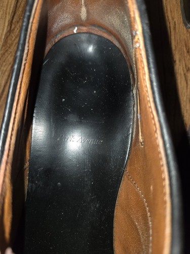 Allen Edmonds Park Avenue Cap-Toe Oxford Dress Shoes 11.5 D Burgundy Leather - Picture 4 of 9