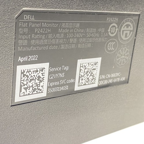 Dell P2422H 24" Monitor - Picture 4 of 8
