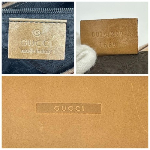 GUCCI Bolso de Hombro de Cuero Marrón Un Hombro Bolso de Mano Vintage con Bolso para el Polvo Cuero - Imagen 8 de 12