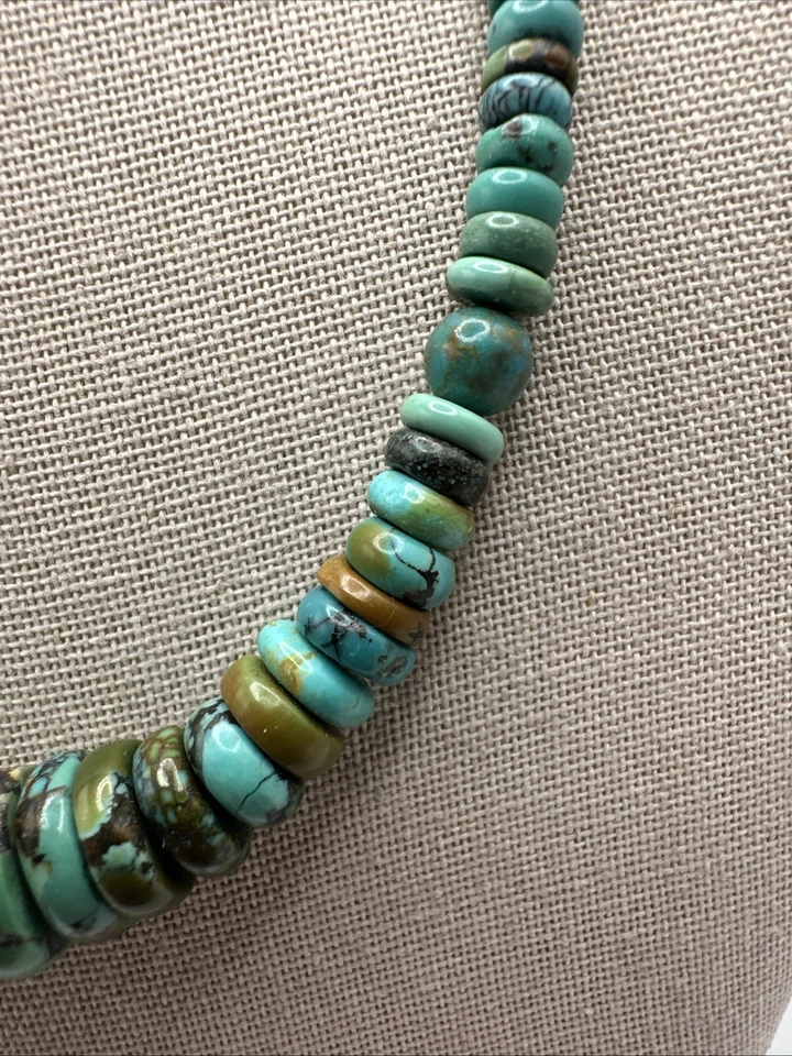 Jay King Natural Sacred Cloud Mountain Turquoise Sterling Silver Disc Necklace - Image 4 of 4