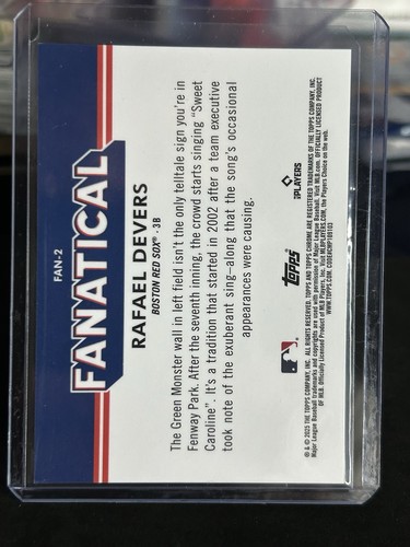 2025 Topps Chrome Fanatical Case Hit SSP Rafael Devers FAN-2 Red Sox Giants - Picture 2 of 2