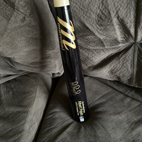 ALBERT PUJOLS AUTOGRAPHED MARUCCI PLAYER MODEL BAT CARDINALS AP9 Future Hof Mint - Picture 6 of 18