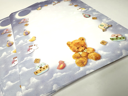 Baby Teddy Bear Nursery Letterhead 170 Sheets 8.5 x 11 Pinter Paper + 68 Envelop - Picture 6 of 6
