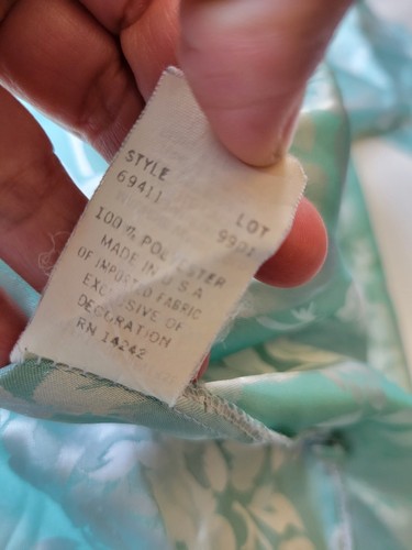Top de pijama de satén verde S Christian Dior de colección - Imagen 6 de 9