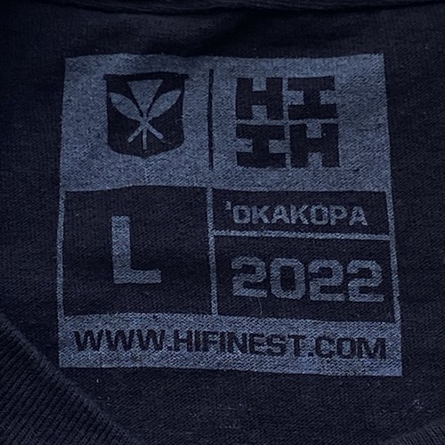 Hawaii’s Finest Palaka Hawaiian Flag T-Shirt Black Okakopa Line 2022 Herren M - Bild 6 von 8