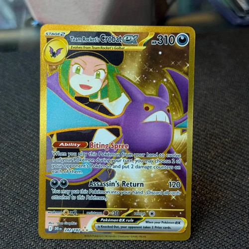 Team Rocket's Crobat ex 242/182 Sv10: Destined Rivals Holo - Picture 1 of 10