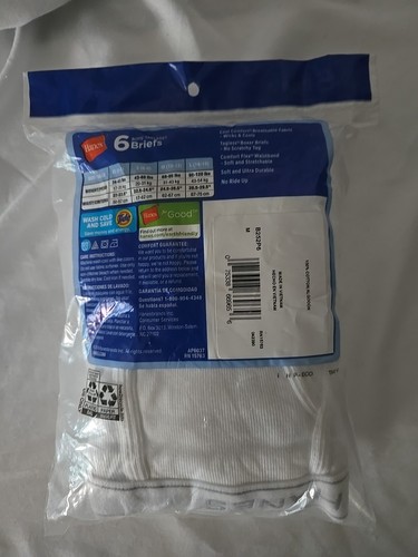Hanes Boys' White Briefs Value 6-Pack (White - M) - Picture 2 of 2