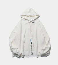 FACETASM BRAID CORD HOODIE STRING OVERSIZED LEAF PATCH WHITE XLARGE JAPAN RARE