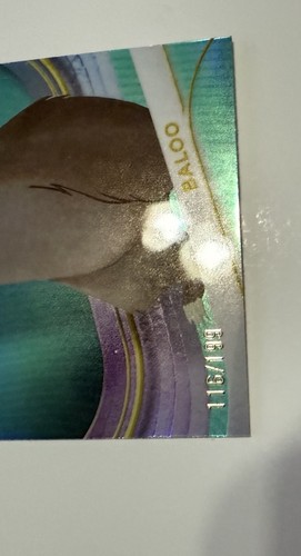 2025 Topps Chrome Disney BALOO #106 Aqua Raywave Refractor /199 Jungle Book Sp - Picture 2 of 3