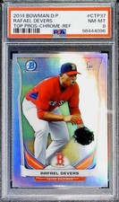 2014 Bowman Draft Chrome REF Rafael Devers Boston Red Sox #CTP37 PSA 8 NM-MT RC