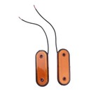 8PCS Amber Markerings Light Side Marker 20LED 24V Trusk Lamp Pickup Truck