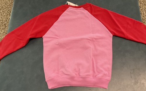 Disney Minnie Mouse Young Girl’s Size 10 Pink & Red Long Sleeve Sweatshirt NIB - Picture 6 of 6