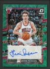 2024-25 JOHN PAXSON 16/25 AUTO PANINI DONRUSS OPTIC CHOICE GREEN AUTOGRAPHS