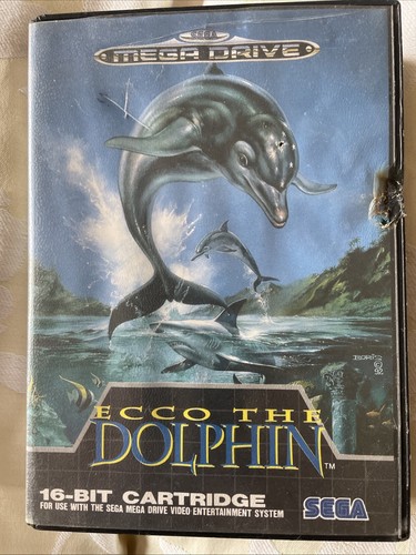 Ecco The Dolphin Sega Mega Drive Juego PAL UK 1992 Retro Clásico Coleccionistas